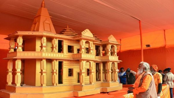 वर्ष 2001 में अयोध्या लाया गया था प्रस्तावित मंदिर का मॉडल