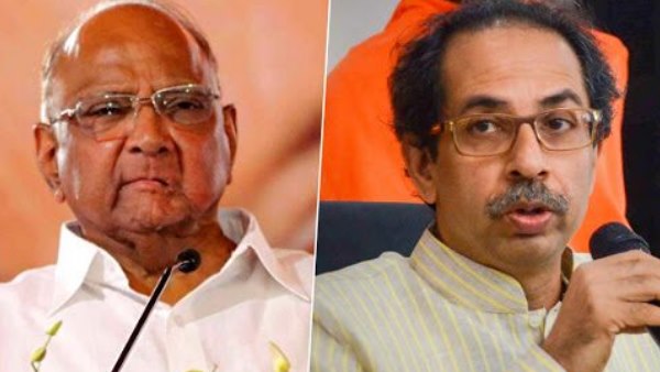 देर रात शरद पवार से मिलने पहुंचे उद्धव ठाकरे