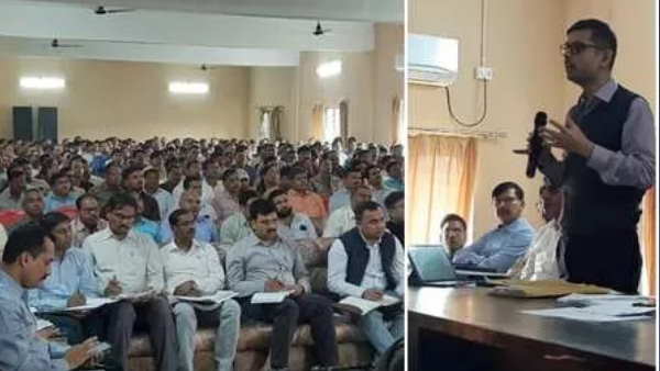 barabanki dm adarsh singh warns officer during meeting barabanki dm adarsh singh warns officer during meeting