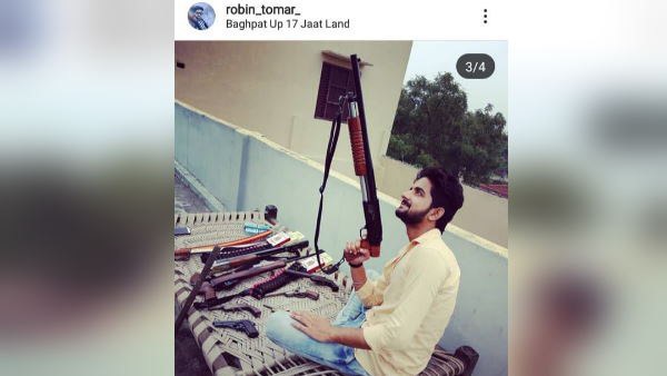 youth firing from guns in baghpat viral video youth firing from guns in baghpat viral video