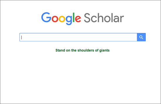 Google साइट का एक अलग सेक्शन है Google Scholar