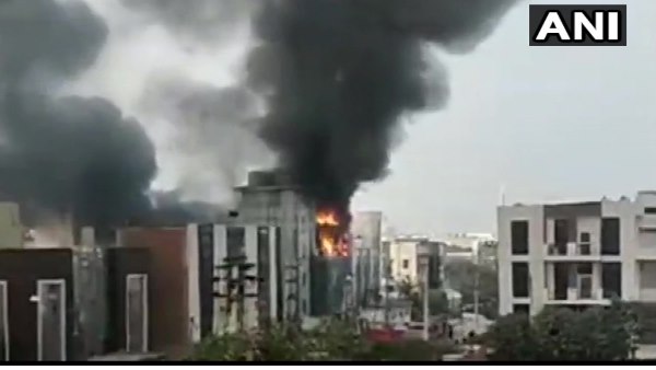 Fire breaks out in a factory in Sector 8 in Manesar Gurugram Fire breaks out in a factory in Sector 8 in Manesar Gurugram