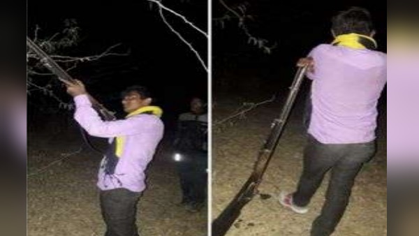 Grandson arrested for use Grandfathers gun in Pali Rajasthan Grandson arrested for use Grandfathers gun in Pali Rajasthan