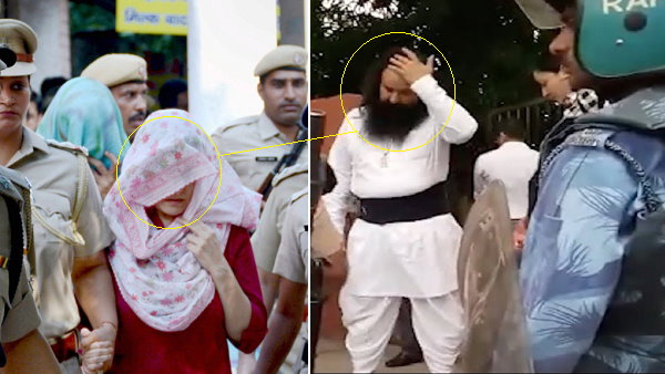 Honeypreet meets Ram Rahim at jail in Haryana Honeypreet meets Ram Rahim at jail in Haryana