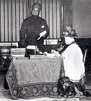 महारानी विक्टोरिया और उनके भारतीय मुंशी अब्दुल करीम महारानी विक्टोरिया और उनके भारतीय मुंशी अब्दुल करीम