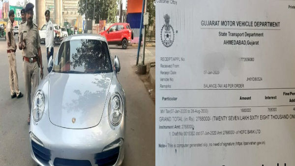 New Traffic Rule: Porsche owner slapped Rs 27.68 lakh fine for not having valid documents New Traffic Rule: Porsche owner slapped Rs 27.68 lakh fine for not having valid documents