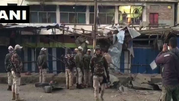 Manipur: An IED blast occurred at Nagamapal RIMS road in Imphal West Manipur: An IED blast occurred at Nagamapal RIMS road in Imphal West