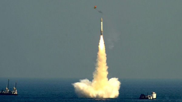 second time in the last six days India successfully test K-4 submarine-launched ballistic missile second time in the last six days India successfully test K-4 submarine-launched ballistic missile