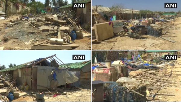 Around 200 kutcha houses were demolished in Kariyammana Agrahara area of Bengaluru Around 200 kutcha houses were demolished in Kariyammana Agrahara area of Bengaluru