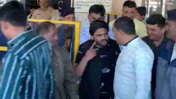Congress leader Hardik Patel arrested in 2017 case after leaving ahmedabad jail Congress leader Hardik Patel arrested in 2017 case after leaving ahmedabad jail