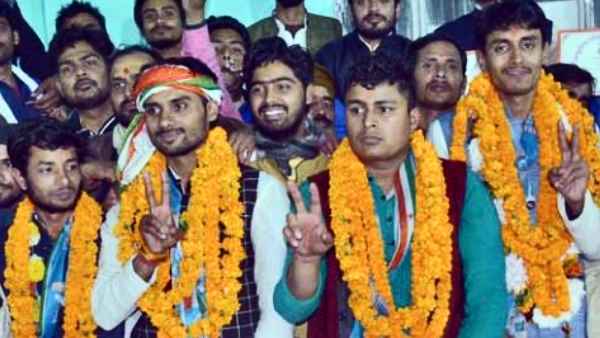 NSUI clean sweeps Sanskrit University of Varanasi defeating ABVP NSUI clean sweeps Sanskrit University of Varanasi defeating ABVP
