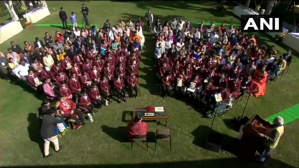 PM Modi meets children receiving National Children Award said I get inspiration from you too PM Modi meets children receiving National Children Award said I get inspiration from you too