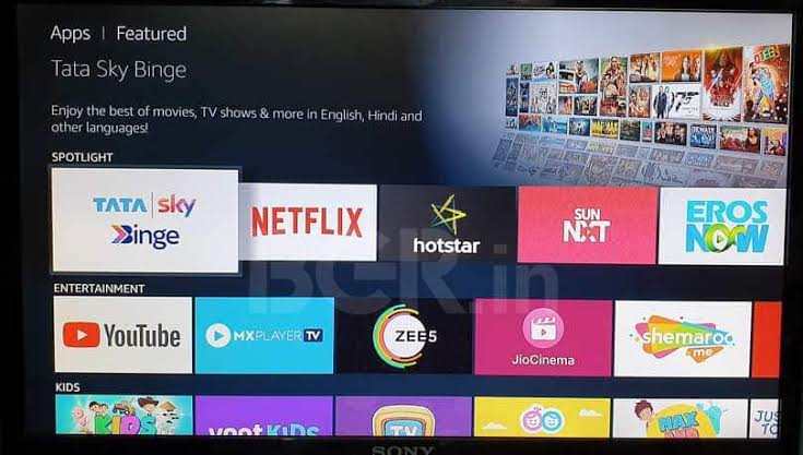 एंड्राइड टीवी 9.0 पाई सॉफ्टवेयर पर चलेगा टाटा स्काई बिंज+