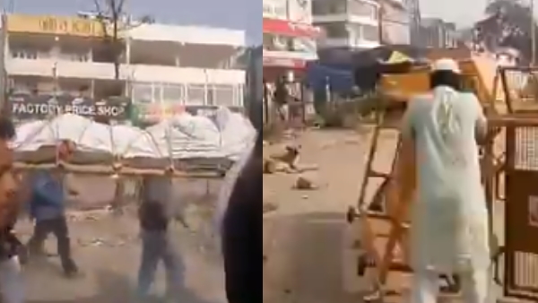 प्रदर्शनकारियों ने पेश की इंसानियत की मिसाल