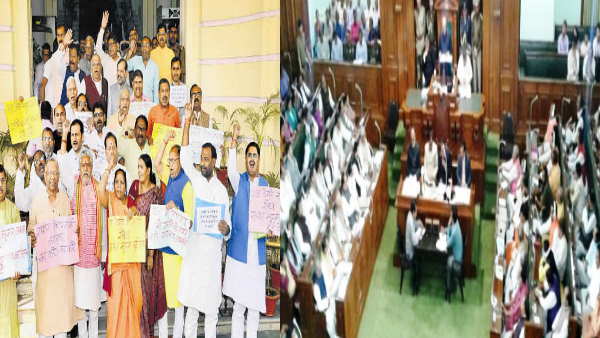 bihar legislative assembly rusckus between rjd and bjp mla bihar legislative assembly rusckus between rjd and bjp mla