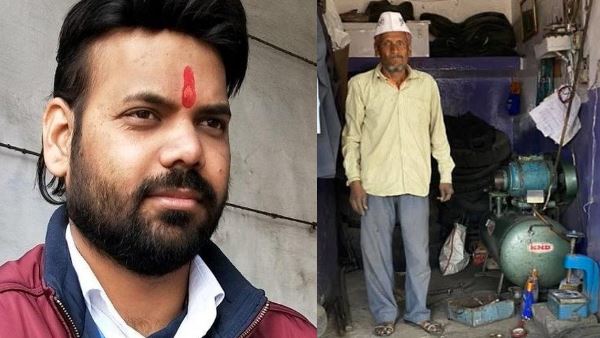 आज भी पंचर की दुकान चलाते हैं प्रवीण के पिता