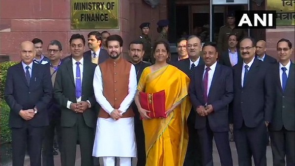 budget 2020: nirmala sitharaman back with traditional bahi khata budget 2020: nirmala sitharaman back with traditional bahi khata