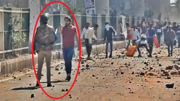 हेड कांस्टेबल नीरज दहिया सीना ताने खड़े रहे