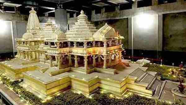 Construction of temporary temple for Ramlala started in Ayodhya Construction of temporary temple for Ramlala started in Ayodhya