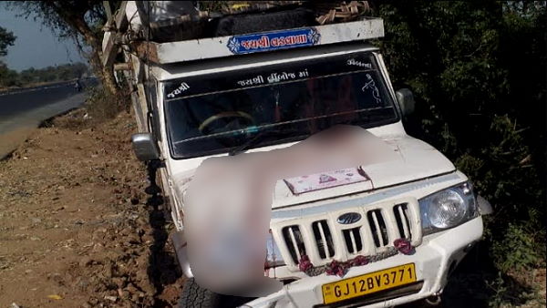 horrific jeep accident in gujarat, Six men died, 12 injured horrific jeep accident in gujarat, Six men died, 12 injured