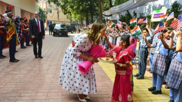 परिवार के साथ भारत आए हैं ट्रंप