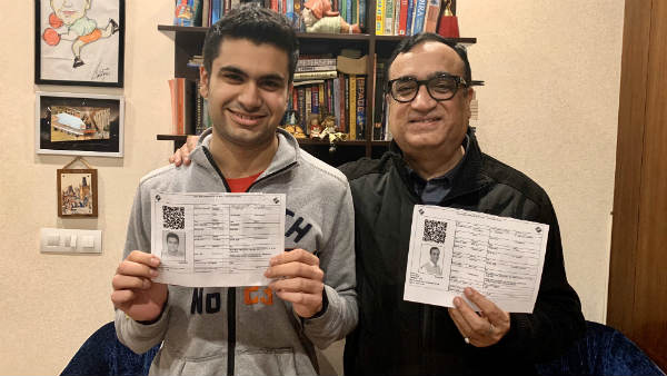 अजय माकन के बेटे ने डाला राजौरी गार्डन में वोट