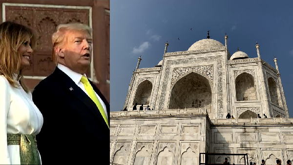 ताजमहल परिसर में डेढ़ किमी घूमे ट्रंप