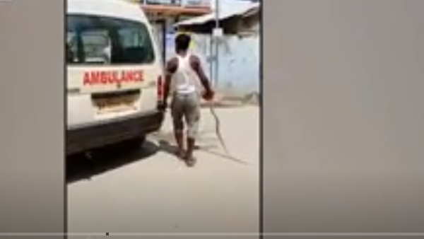 Bihar begusarai snake bites young man friend reached hospital Bihar begusarai snake bites young man friend reached hospital