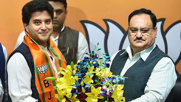 सिंधिया का बीजेपी में जोरदार स्वागत