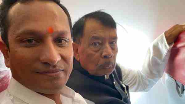 Congress MLA Bisahu Lal Singh arrives at Madhya Pradesh Congress MLA Bisahu Lal Singh arrives at Madhya Pradesh