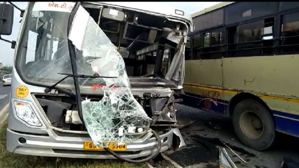 horrific tripal accident between bus, tanker and jeep, 4 dead and many injured horrific tripal accident between bus, tanker and jeep, 4 dead and many injured