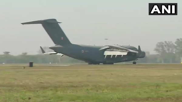 airforce c 17 taken off from tehran with 58 indian pilgrims airforce c 17 taken off from tehran with 58 indian pilgrims