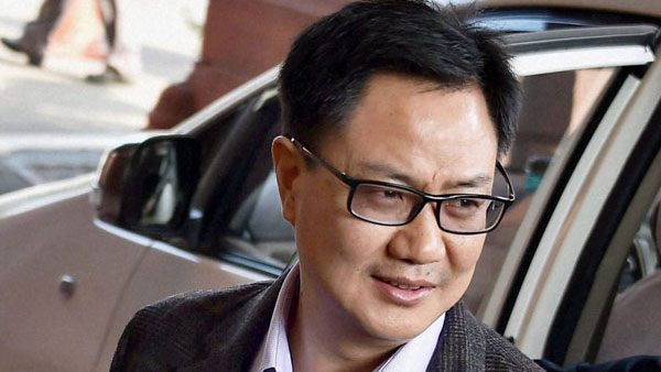 खेल मंत्री किरेन रीजीजू ने भी राज्य और केंद्र सरकार के साथ खड़े होने का फैसला