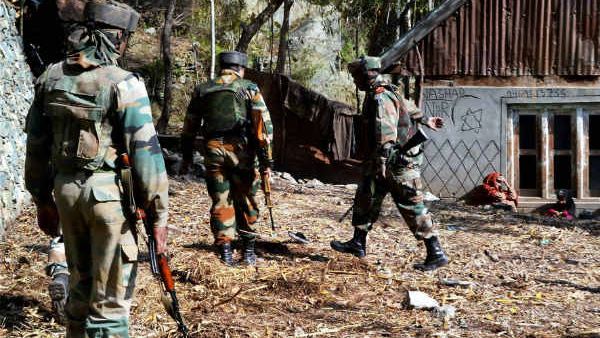 Jammu Kashmir Encounter between security forces terrorists in Badgam Jammu Kashmir Encounter between security forces terrorists in Badgam
