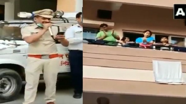 पुलिसकर्मी ने गाना गाकर लोगों को किया जागरुक