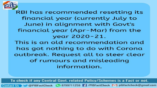 fake news buster, RBI, financial year, coronavirus, आरबीआई, कोरोना वायरस fake news buster, RBI, financial year, coronavirus, आरबीआई, कोरोना वायरस