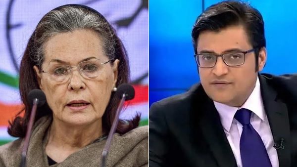 Arnab Goswami remark against Sonia gandhi Arnab Goswami remark against Sonia gandhi