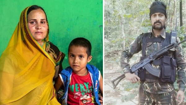chhattisgarh raipur martyed soldier wife contribute in cm relief fund chhattisgarh raipur martyed soldier wife contribute in cm relief fund