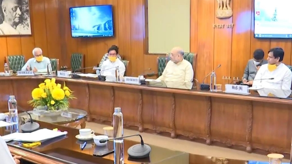 Home Minister Amit Shah meeting with top officials regarding COVID19 Home Minister Amit Shah meeting with top officials regarding COVID19