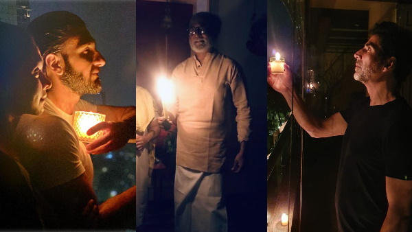 These Bollywood stars became part of pm modi 9pm9minutes campaign These Bollywood stars became part of pm modi 9pm9minutes campaign
