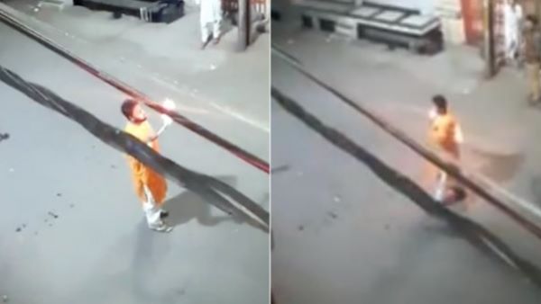 coronavirus man catches fire while performing stunt viral video coronavirus man catches fire while performing stunt viral video