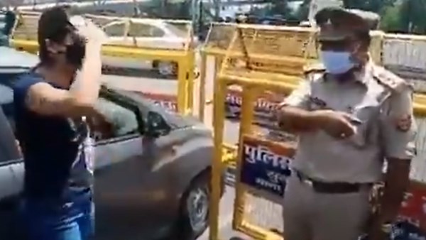 coronavirus lockdown girl created scene in lucknow coronavirus lockdown girl created scene in lucknow
