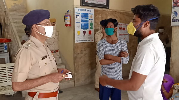 थानाधिकारी ने पहुंचाया अस्पताल