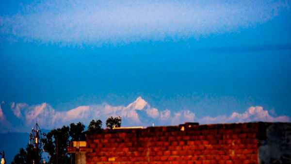 सहारनपुर से दिखने लगी बर्फ से ढकी पर्वत श्रृंखलाएं