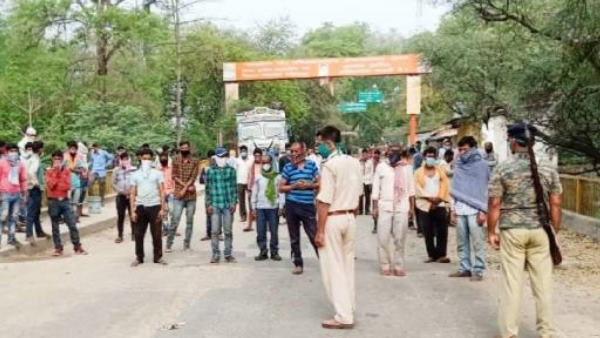 लखनऊ सीमा पर भी पकड़े गए थे मजदूर