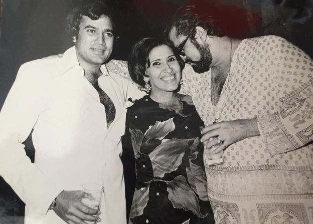 राजेश खन्ना और शम्मी कपूर के साथ गुलशन इविंग राजेश खन्ना और शम्मी कपूर के साथ गुलशन इविंग