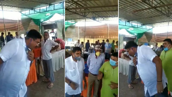 Watch video: BJP MLA arvind raiyani spit in the kitchen at rajkot Watch video: BJP MLA arvind raiyani spit in the kitchen at rajkot