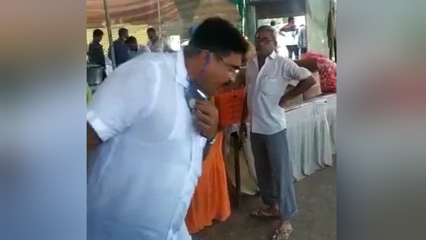 Watch video: BJP MLA arvind raiyani spit in the kitchen at rajkot Watch video: BJP MLA arvind raiyani spit in the kitchen at rajkot