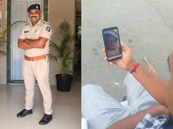 Surat: Corona Warriors, constable On Duty amid Coronavirus disease (COVID-19), seeing the newborn sons face on video call Surat: Corona Warriors, constable On Duty amid Coronavirus disease (COVID-19), seeing the newborn sons face on video call