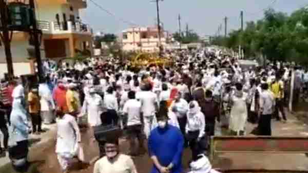 Social Distancing was not observed during Daddajis funeral Social Distancing was not observed during Daddajis funeral